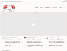 Tablet Screenshot of contentcreators.com